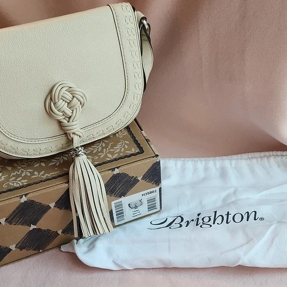 Brighton Trina White Leather Bag - Picture 12 of 12